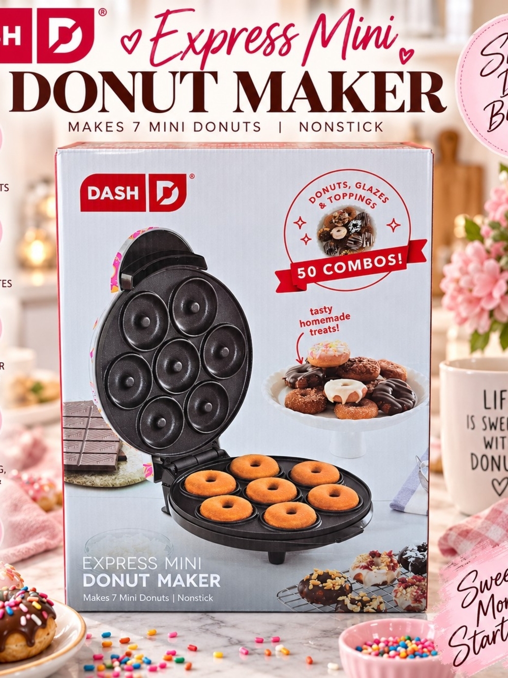 Dash Express Mini Donut Maker – NEW IN BOX 🍩